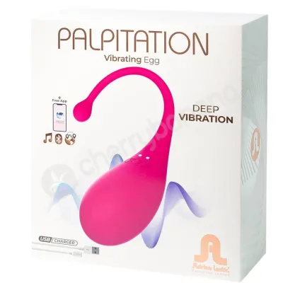 Adrien Lastic Palpitation Pink Vibrating App Controlled Vaginal Egg