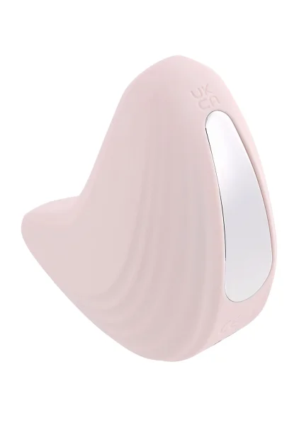 Playboy Pleasure Palm Rechargeable Silicone Tapping Clitoral Vibrator - Pink