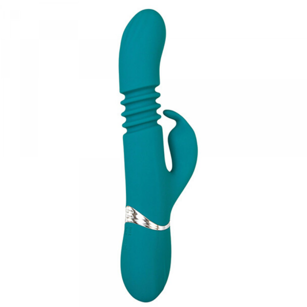Adam & Eve Eve's Rechargeable Thrusting Rabbit - Green — image 12 of 25
