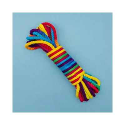 Restraints Emojibator Funfetti Rainbow Bondage Rope 26 25 Ft