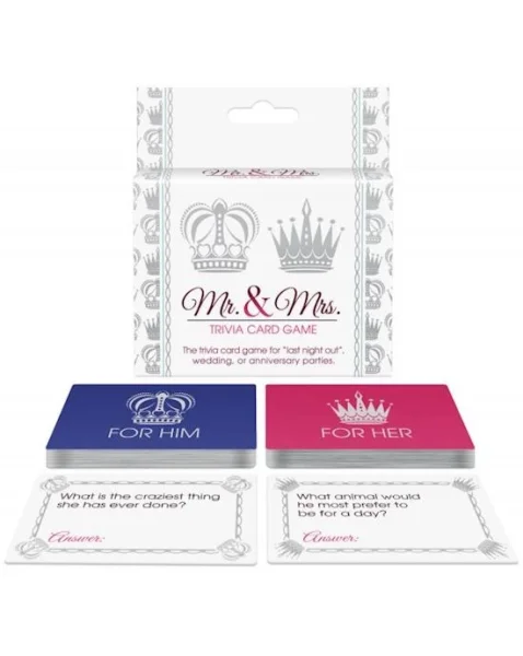 Mr. And Mrs. Trivia Card Game