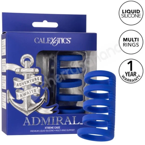 Admiral Xtreme Multi-Ring Cock Cage Penis Enhancer