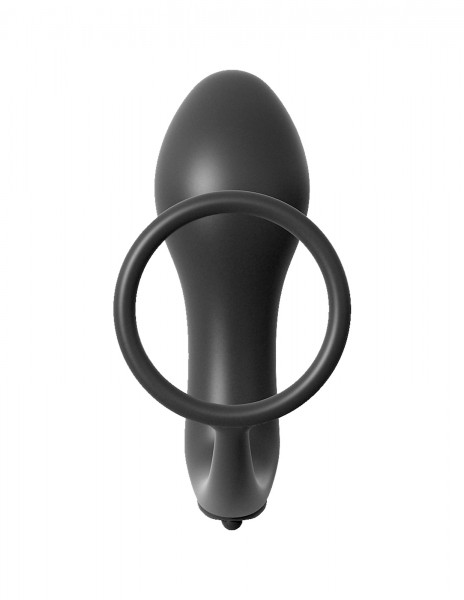 Ass-Gasm Cockring Plug Vibrating