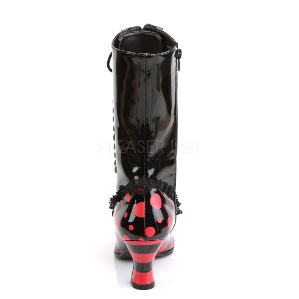 2 3/4 inches Heel, Front Lace Up Mid-Calf Witch Boot, Side Zip — image 4 of 4