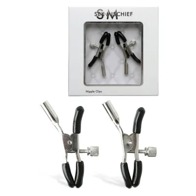 Sex Mischief Rubber Tipped Nipple Clips 2 Pack