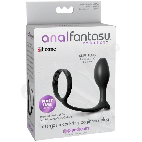 Anal Fantasy Collection Ass-Gasm Cock Ring Beginners Plug