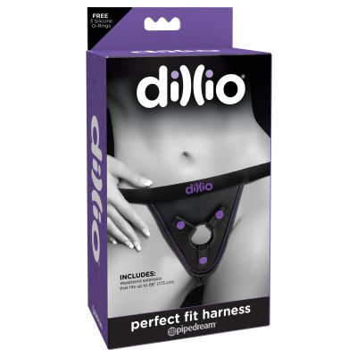 Purple Perfect Fit Strap On Harness
