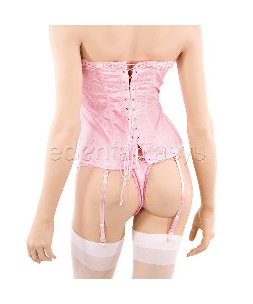 Lacquer print corset set