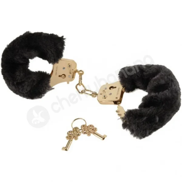 FETISH FANTASY GOLD DELUXE FURRY CUFFS