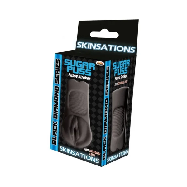 Skinsations Black Diamond Series Sugar Puss Pussy Stroker — image 4 of 7