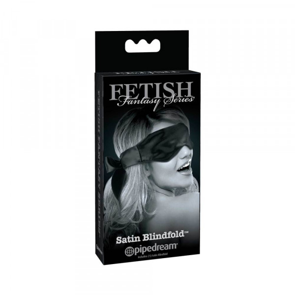 Fetish Fantasy Black Satin Blindfold OS — image 6 of 12