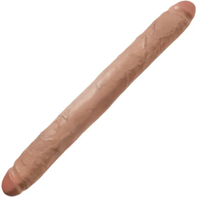 King Cock 16 Thick Double Dildo Caramel
