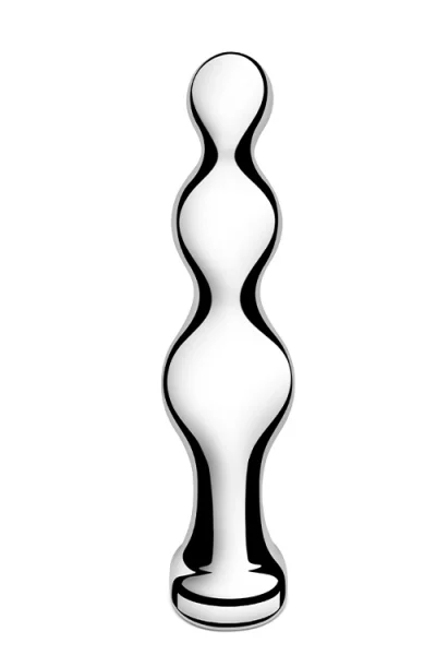 B-Vibe 5" Stainless Steel Anal Beads