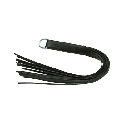 Leather Flogger Black