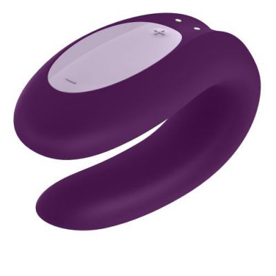 Satisfyer Double Joy Couples Vibrator Purple
