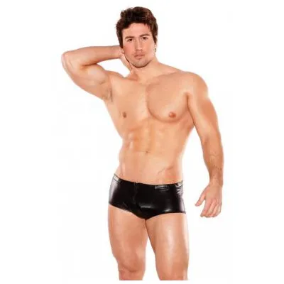 Zeus Wet Look Shorts O S MenS