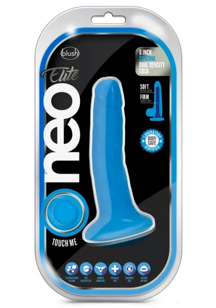 Neo Elite 6 Inch Silicone Dual Density Cock