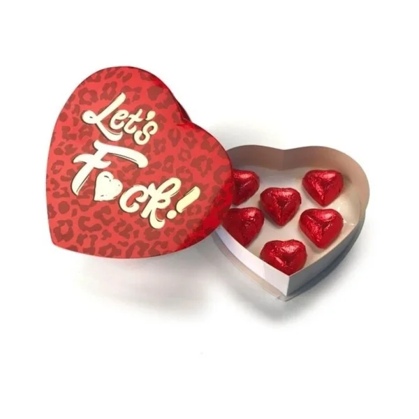 Let's F*ck Heart Box Of Chocolates 1.76oz