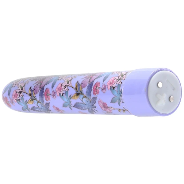 Limited Addiction Floradelic Rechargeable Waterproof Slimline Vibrator By Blush - Purple