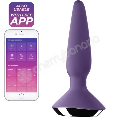 Satisfyer Plug ilicious 1 Purple 5 3 Vibrating Silicone Butt Plug