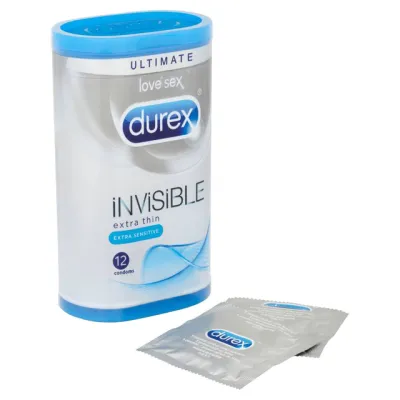 Durex Invisible Extra Sensitive 12 Pack Condoms