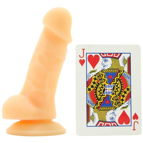 Colours Pleasures 4 Inch Vanilla Silicone Suction Cup Dildo
