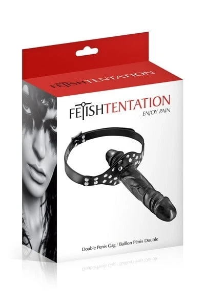 FetishTentation - Double Penis Gag - Black — image 4 of 4