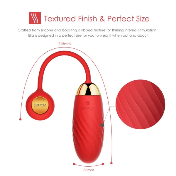 Svakom Ella Neo Interactive App Controlled Vibrating Egg