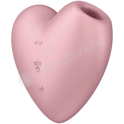 Satisfyer Cutie Heart Pink Clitoral Air Pressure Waves Vibration