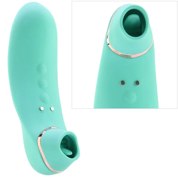 NU Sensuelle Trinitii XLR8 Powerful Flickering Tongue Vibrator with Suction