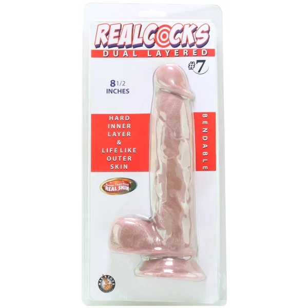 Real Cocks #7 Dual Layered Bendable Dildo