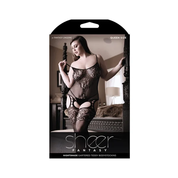 Sheer Nightshade Gartered Tedd B/stock Blk Q