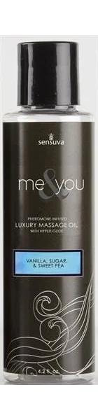 Me and You Massage Oil - Vanilla Sugar and Sweet Pea - 4.2 Oz.
