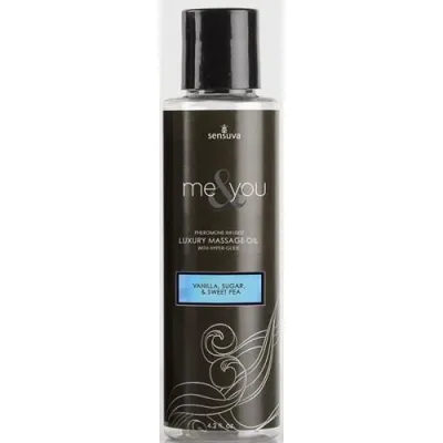 Me and You Massage Oil Vanilla Sugar and Sweet Pea 4 2 Oz