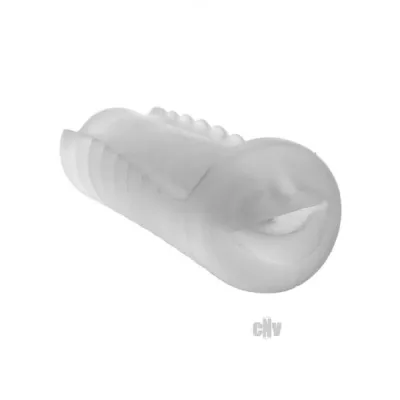 Balls Deep 9 inches Mouth Stroker Frost