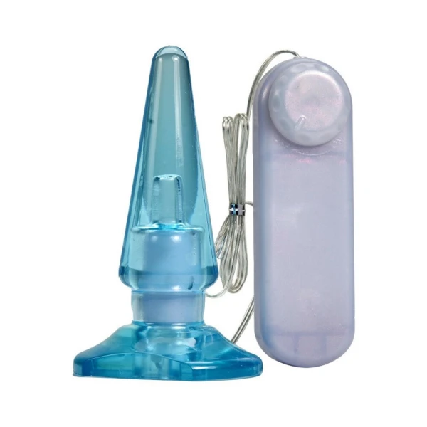 Basic Anal Pleaser Blue Vibrating Plug