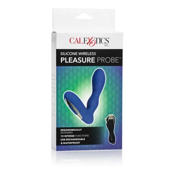 Silicone Wireless Pleasure Probe Blue Prostate Massager — image 4 of 8