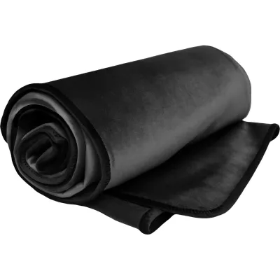 Fascinator Travel Throw Moisture Proof Sensual Blanket Microvelvet Black 53 x 36