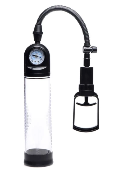 Size Matters Trigger Penis Pump with Built-in Pressure Gauge