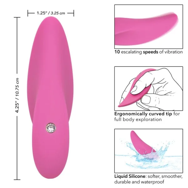 LuvMor Foreplay Rechargeable Silicone Waterproof Clitoral Vibrator By CalExotics
