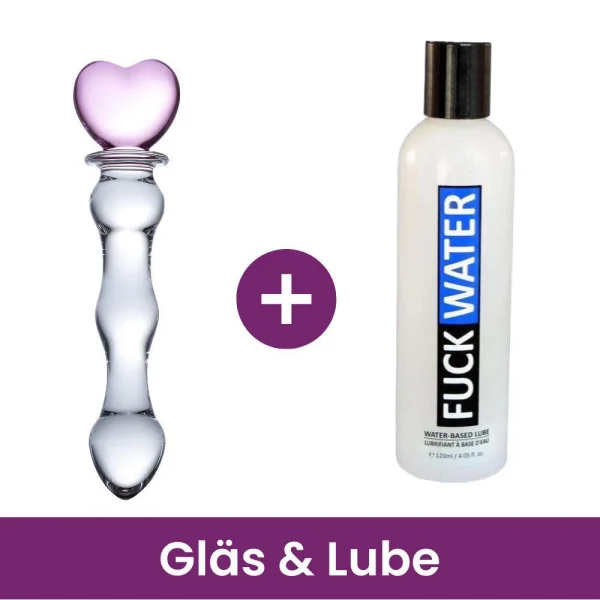 Gläs 8&quot; Sweetheart Glass Dildo