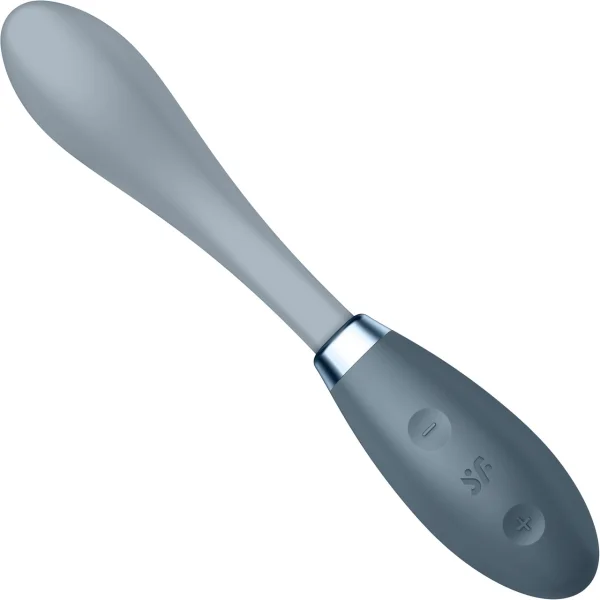 Satisfyer G-Spot Flex 3 Silicone Rechargeable Waterproof 12-Function G-Spot Vibrator - Grey