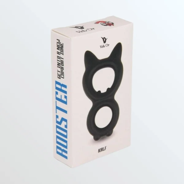 Velv'Or Rooster Kalf Dual-Ring Cat-Like Cock Ring — image 11 of 11