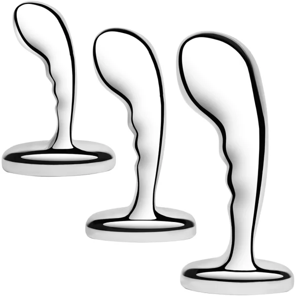 B-Vibe Stainless Steel P-Spot Training Set