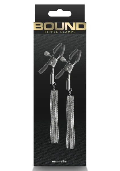 Bound Adjustable D2 Nipple Clamps by NS Novelties - Gunmetal