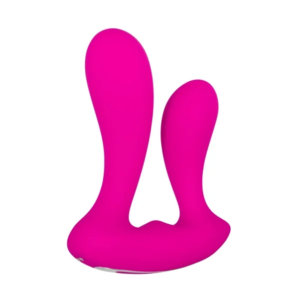 Adam & Eve Rechargeable Dual Entry Vibe Pink USB Rechargeable Vibrator with Remote Control
