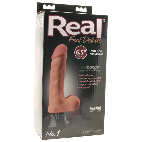 Real Feel Deluxe No. 1 - 6.5" Suction Cup Vibrating Dildo