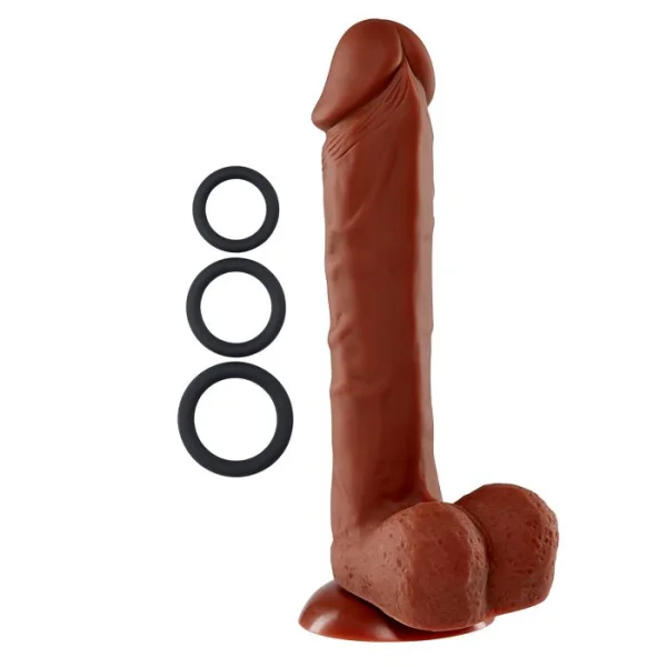 Cloud 9 Pro Sensual Premium Silicone 9 Inch Suction Cup Dildo - Chocolate