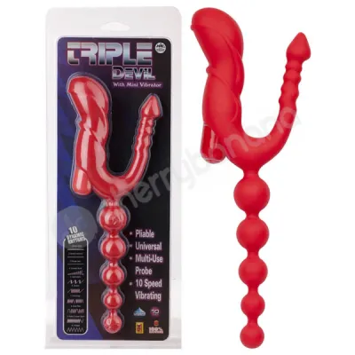 Triple Devil Red Vibrator