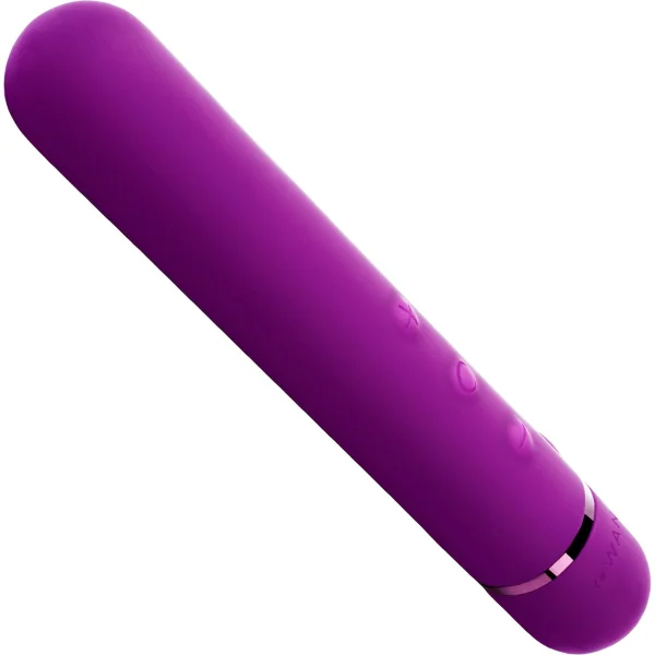 Le Wand Chrome Baton Bullet Vibrator - Dark Cherry